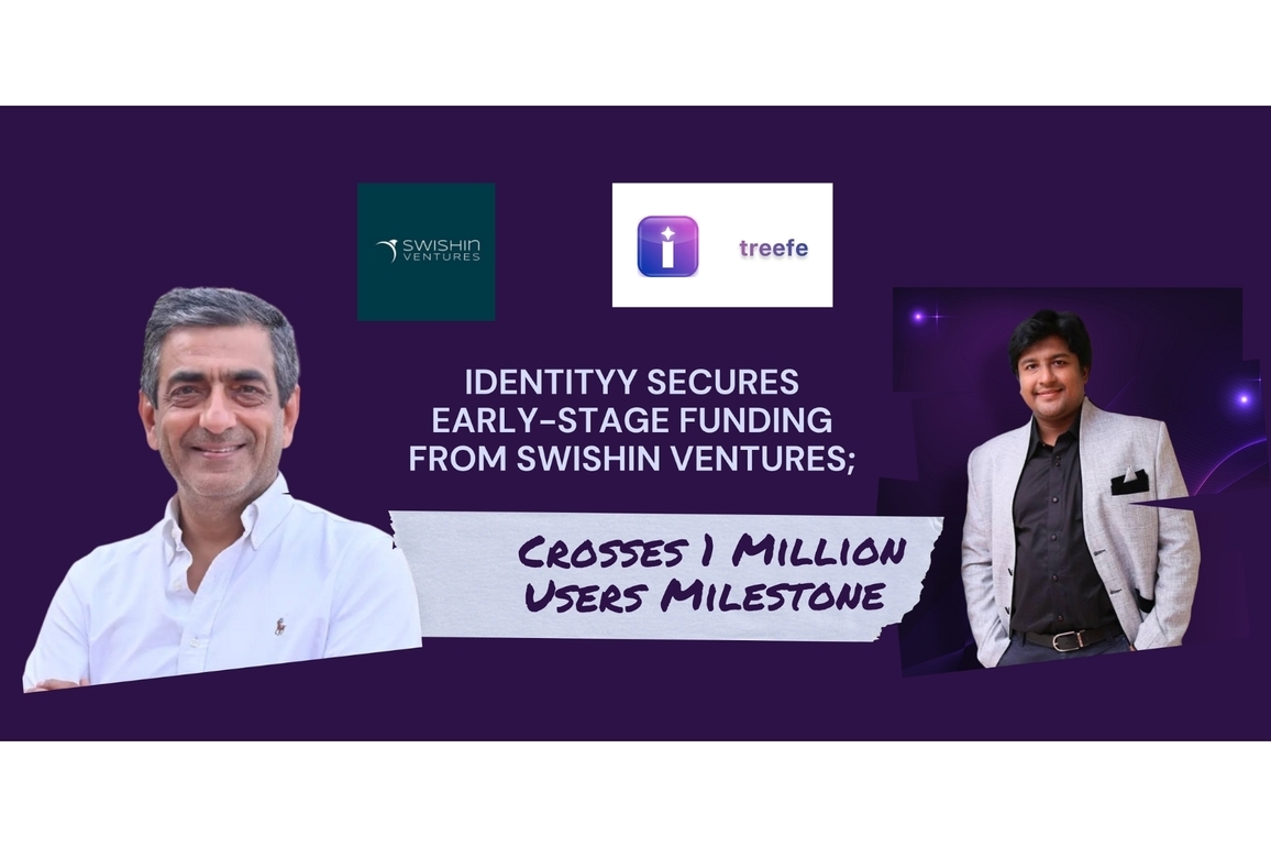 Identityy Secures Early-Stage Funding from Swishin Ventures; Crosses 1 Million Users Milestone