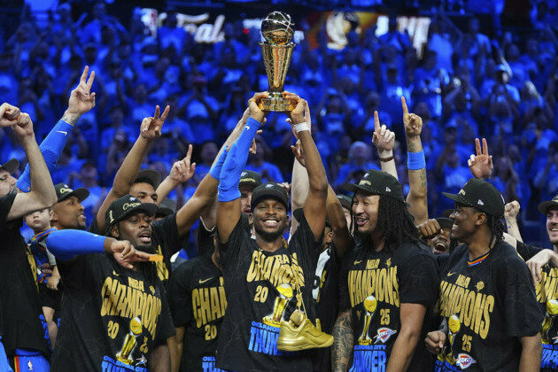 SGA named NBA Finals MVP as Thunder defeat Pacers 103-91 to seal title
