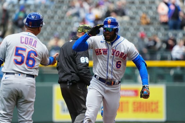 Starling Marte helps Mets beat Rockies in opener of DH