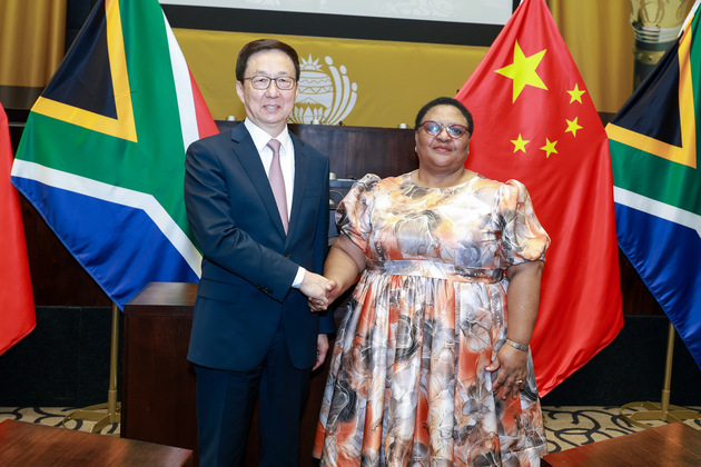 SOUTH AFRICA-CAPE TOWN-CHINA-HAN ZHENG-NATIONAL ASSEMBLY SPEAKER-MEETING