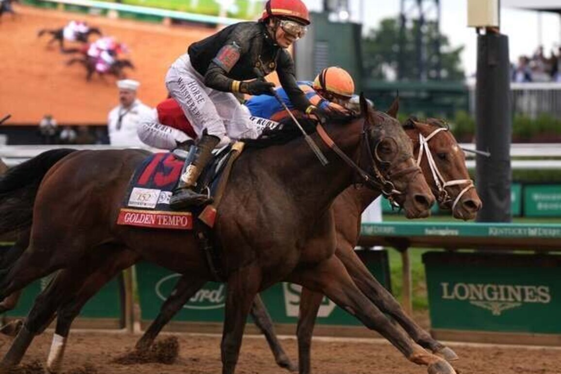 Golden Tempo surges late to edge Renegade for 152nd Kentucky Derby