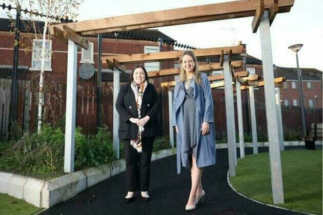 Minister Hargey officially opens new community park and sports zone at Westlink Back Path in Belfast