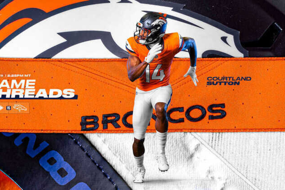 Broncos to wear Sunset Orange jerseys, Summit White pants vs. Chiefs