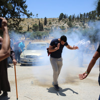 MIDEAST-WEST BANK-HEBRON-DEMONSTRATION-ISRAELI FORCES