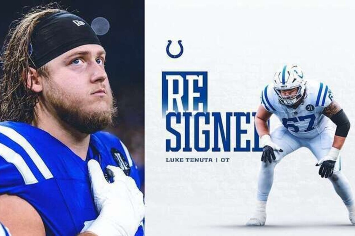 Colts re-sign T Luke Tenuta