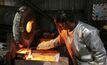 A gold pour at Henty in Tasmania