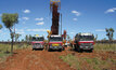 Discovery drilling at Mount Peake.