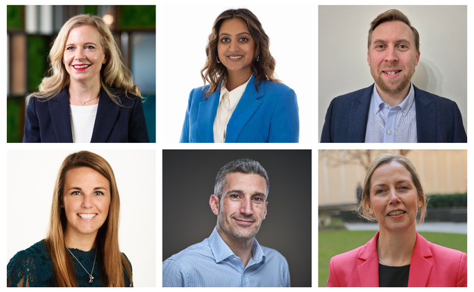 (Top row L-R:) Heather Brown, Laasya Shekaran and Tim Russell (Bottom row L-R:) Holly McArthur, Matt Duffy and Lisa Gledhill