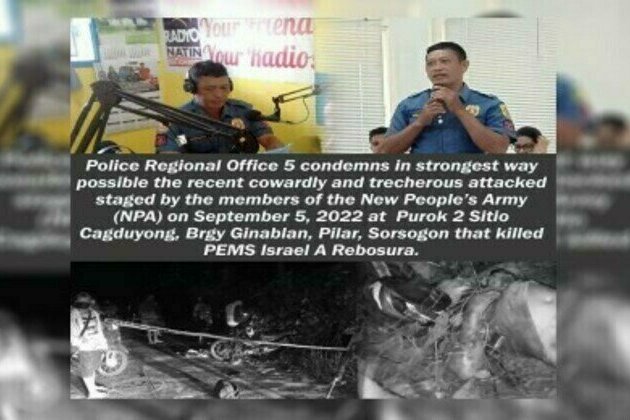 Bicol police condemns NPA for cop's ambush-slay in Sorsogon