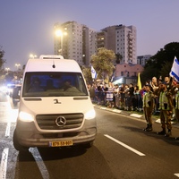 (SpotNews) ISRAEL-TEL AVIV-HOSTAGE-REMAINS-ARRIVAL