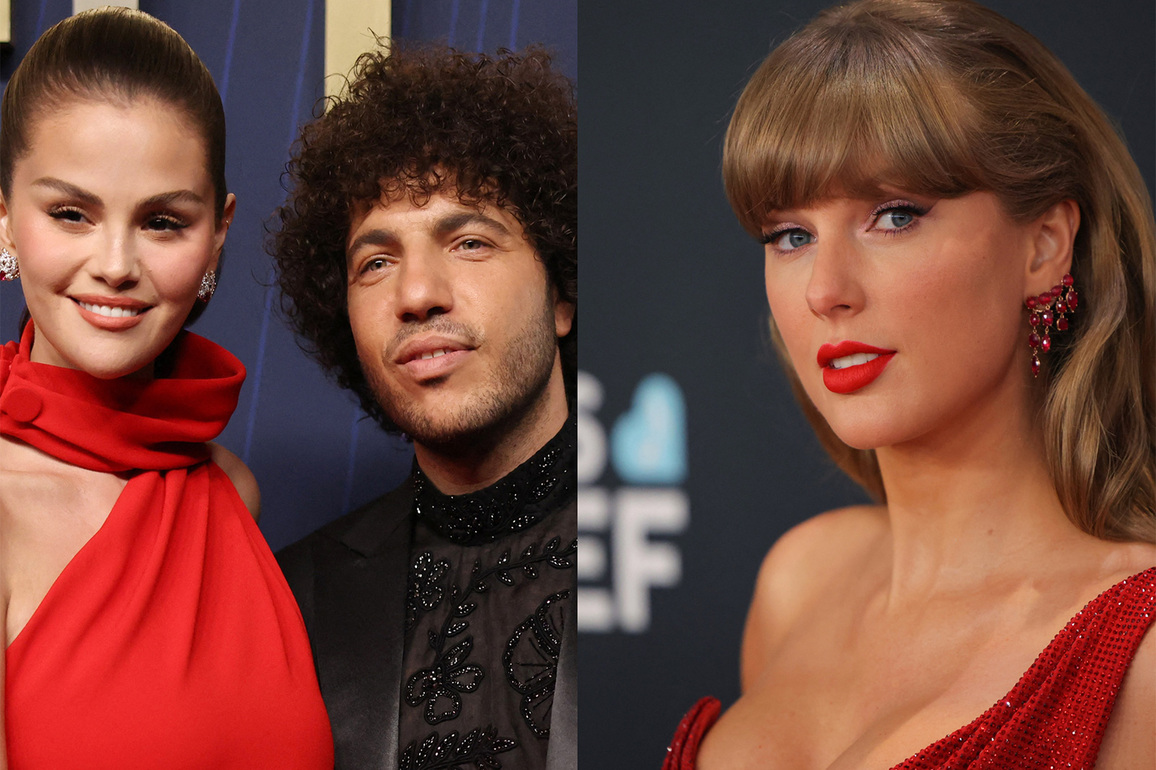 Taylor Swift arrives to attend bestie Selena Gomez, Benny Blanco's wedding, deets inside