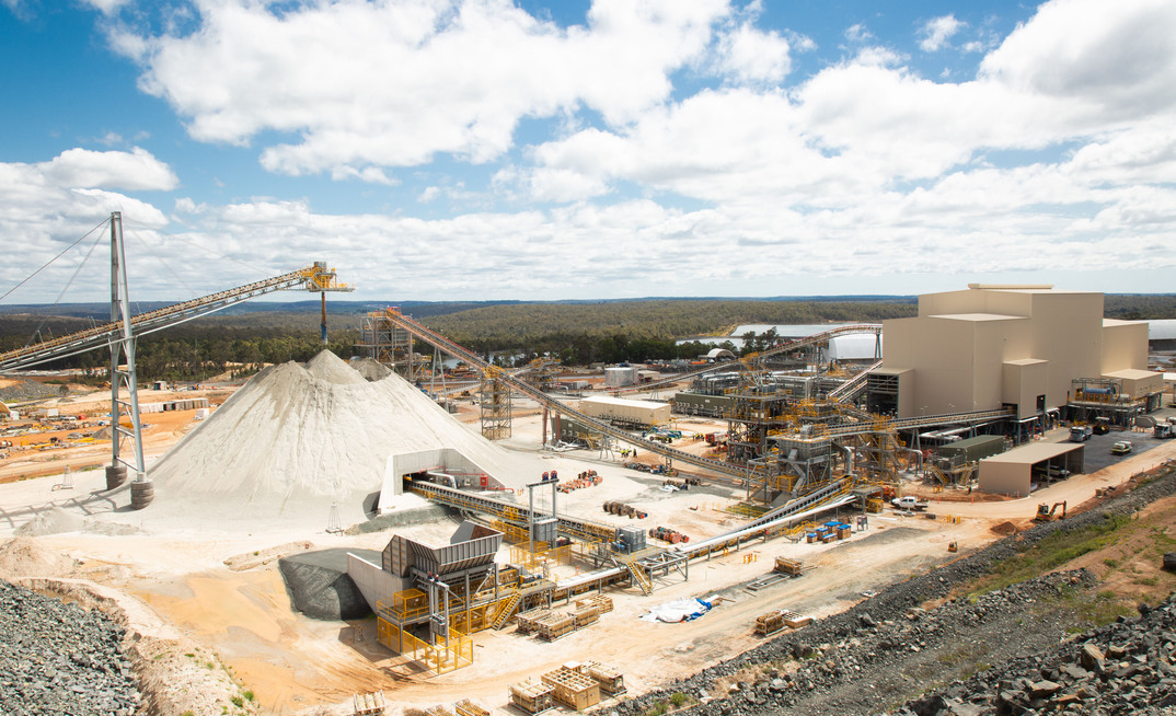 Greenbushes lithium mine in WA's South West.