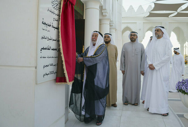 Sharjah Ruler inaugurates mosque, checks cemetery readiness