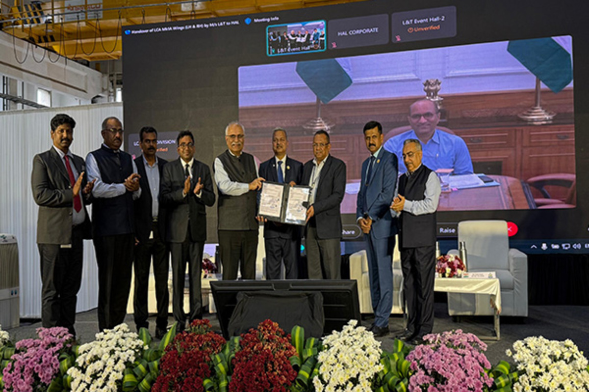 HAL receives first set of wing assemblies for LCA Mk1A from L&T