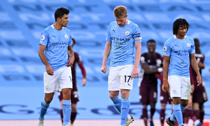 Vardy treble stuns Man City as Leicester run riot Vardy treble stuns Man City as Leicester run riot
