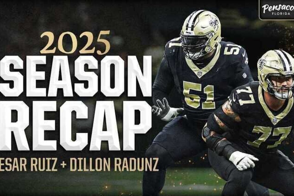Saints 2025 Season Recap | Guards Cesar Ruiz and Dillon Radunz