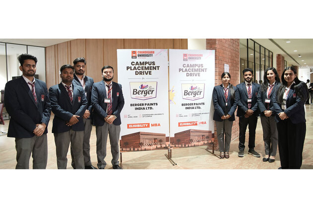 MBA Students of Chandigarh University secure prestigious MNC internships; MNCs including Nestle, Lenovo & Berger offers internships