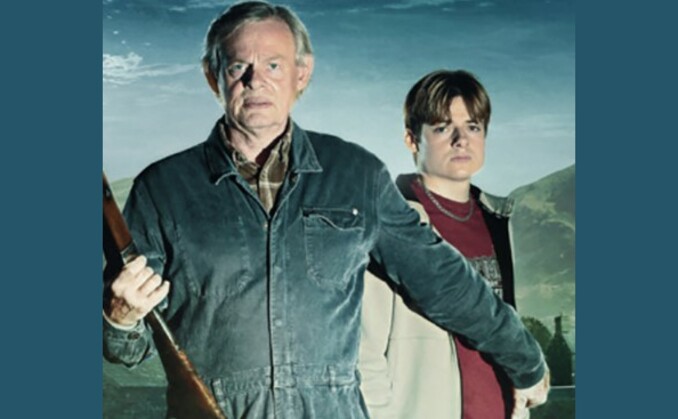 The first look of Martin Clunes as a farmer in an upcoming crime drama called 'Out There'. (ITV)