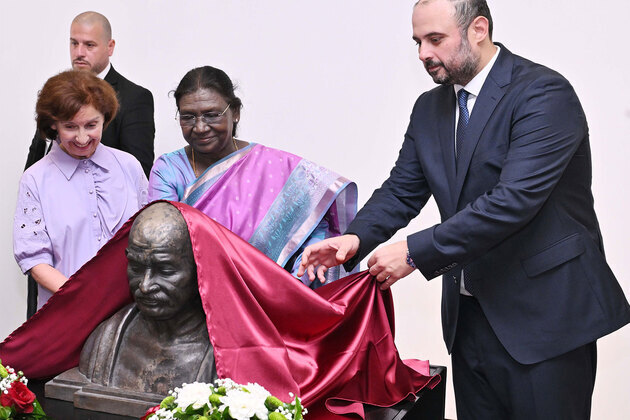 Mahatma Gandhi bust unveiled in Skopje as President Murmu hails " lasting symbol of friendship" with North Macedonia