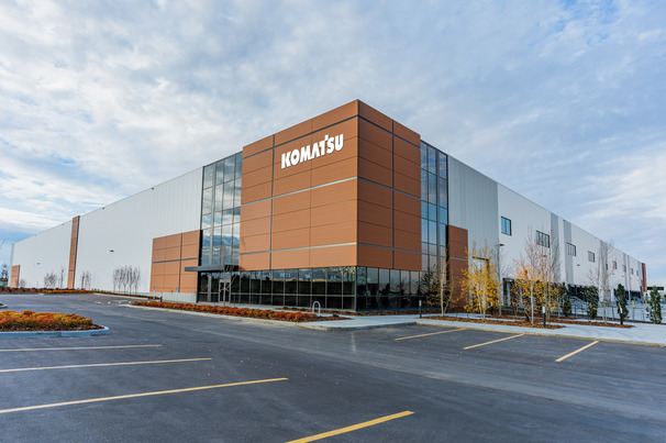 Komatsu’s new full-service distribution centre in Edmonton, Alberta, Canada, is set to open early 2026