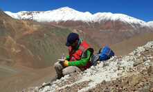  Royal Road's senior geologist Gabriel Gomez exploring for copper in the high Andes