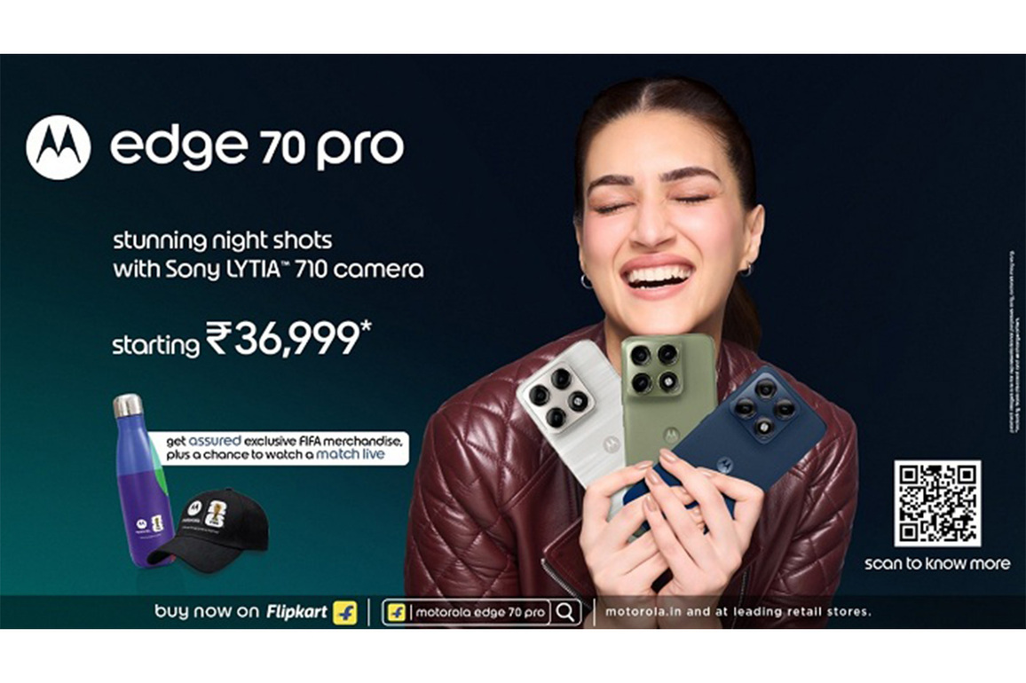 motorola edge 70 pro Goes on Sale with 50MP Sony-LYTIA Camera, FIFA Goodies & a Chance to Watch the FIFA World Cup 2026 - starting Rs 36,999*