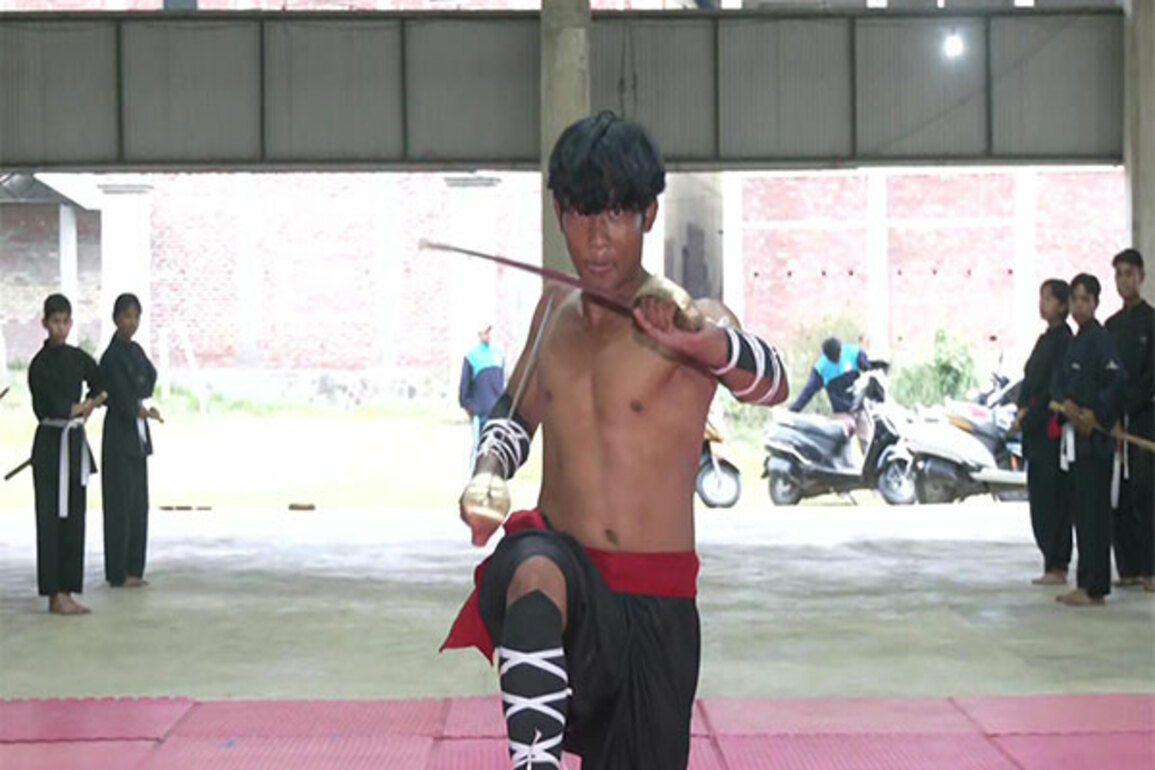 Young Manipuris embrace traditional martial art Thang-Ta