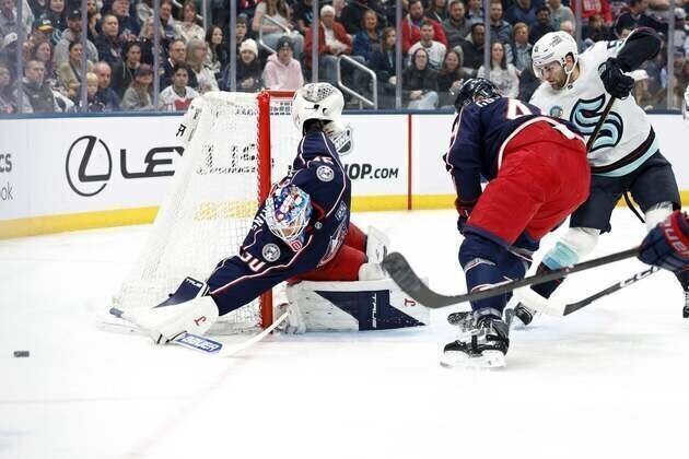 Blue Jackets blast Kraken, extend point streak to 12 games