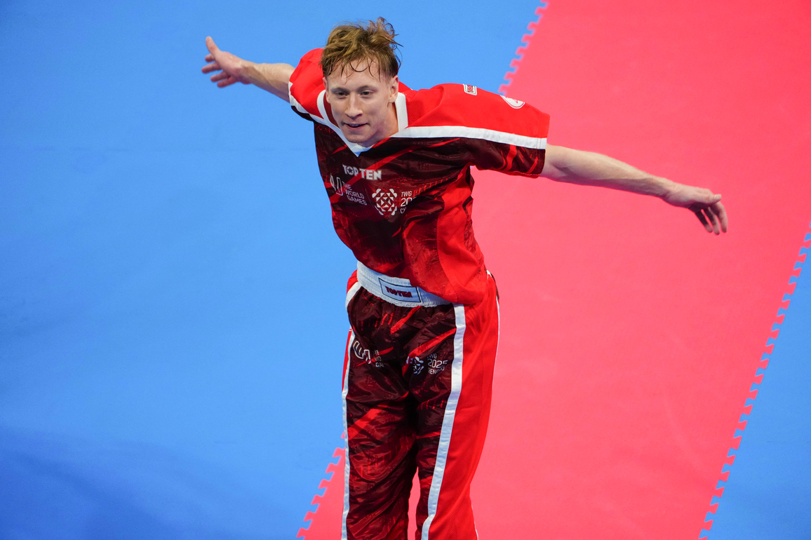 (SP)CHINA-CHENGDU-THE WORLD GAMES 2025-KICKBOXING-MEN'S POINT FIGHTING -63KG-GOLD MEDAL BOUT (CN)
