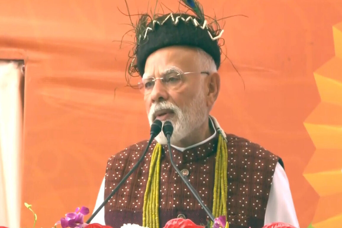 PM Modi inaugurates, lays foundation stone of various development works worth over Rs 5,100 crore in Itanagar