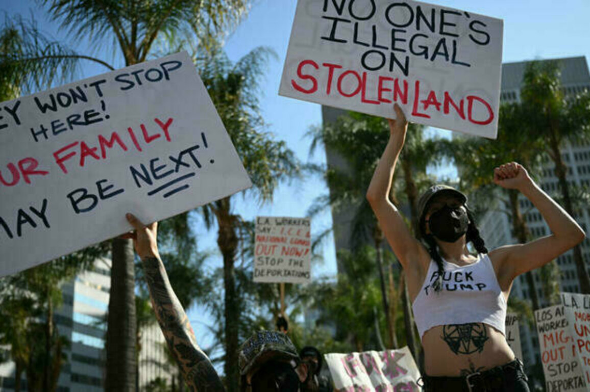 Protests over Trump's immigration raids spread across the US