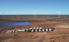 Artist's impression of the Gold Fields Agnew hybrid power microgrid in Western Australia