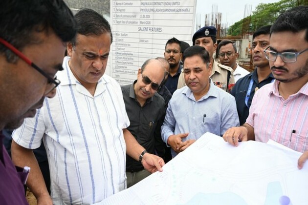 Assam: CM takes stock of progress of construction of cricket stadium, swimming pool at Amingaon