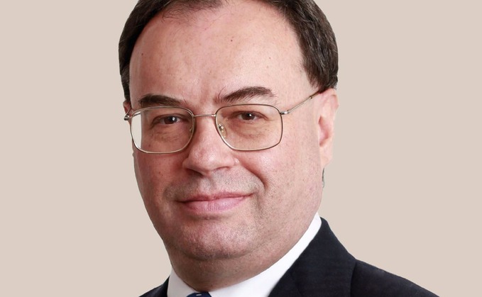 Bank of England governor Andrew Bailey.