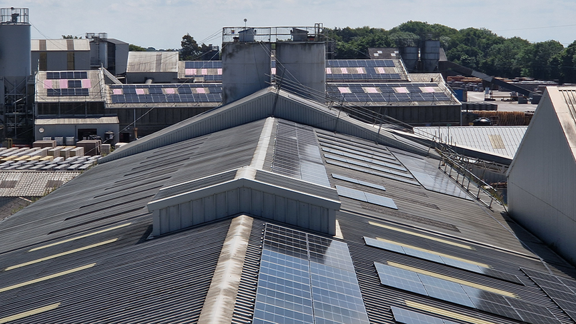 Aggregate Industries goes solar at precast concrete factory