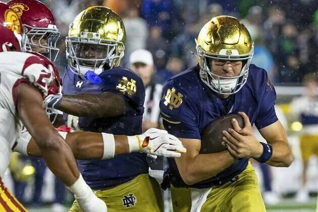No. 12 Notre Dame rested, ready for rivalry game at Boston College