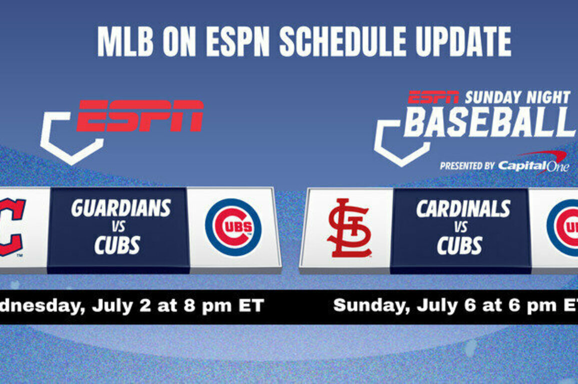ESPN Major League Baseball Schedule Update: Chicago Cubs to Host Two Marquee Matchups in Early July