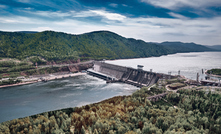 A hydroelectric power station in Krasnoyarsk