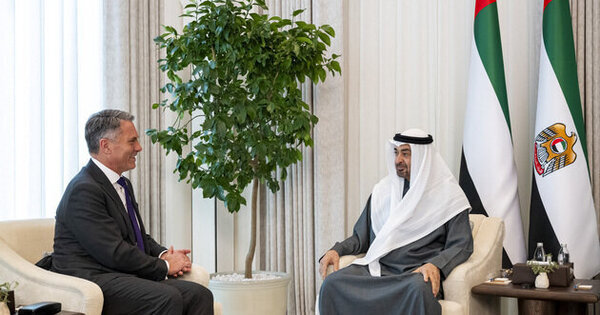 UAE President receives Australian Deputy Prime Minister and Minister for Defence
