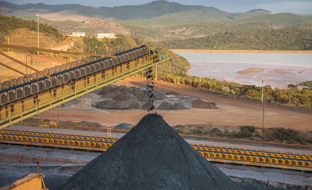 Produção de minério de ferro da Vale