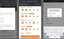  A new app can help record and manage machinery servicing and maintenance. Image courtesy Farm Service Manager.
