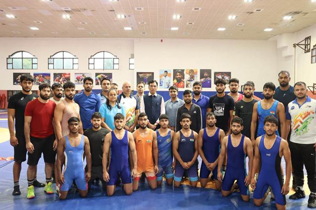 Mansukh Mandaviya visits SAI National Centre of Excellence, Sonipat; Reviews facilities, interacts with athletes, coaches and staff