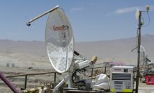 A Groundprobe slope stability radar in operation at Codelco's Radomir Tomic mine in Chile.