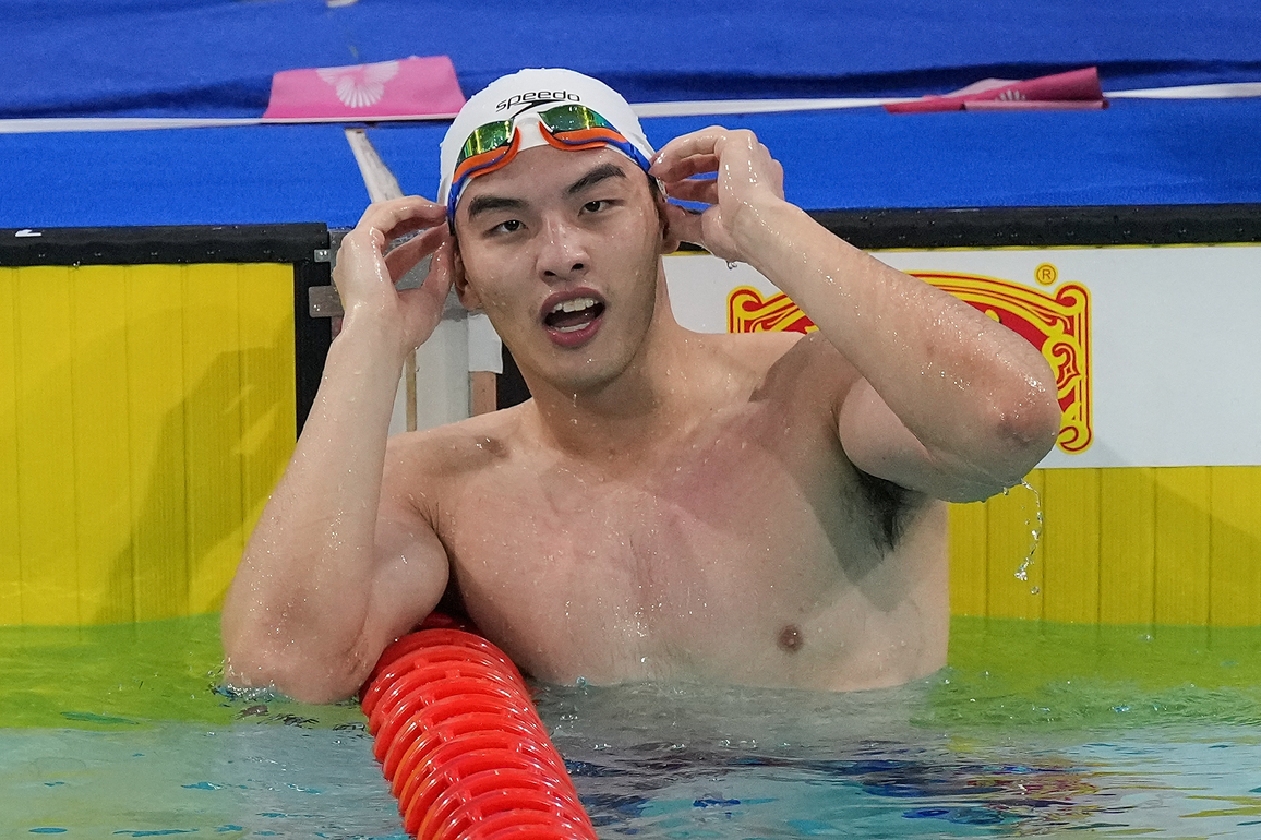 (SP)CHINA-15TH NATIONAL GAMES-SWIMMING-MEN'S 50M BREASTSTROKE-FINAL (CN)