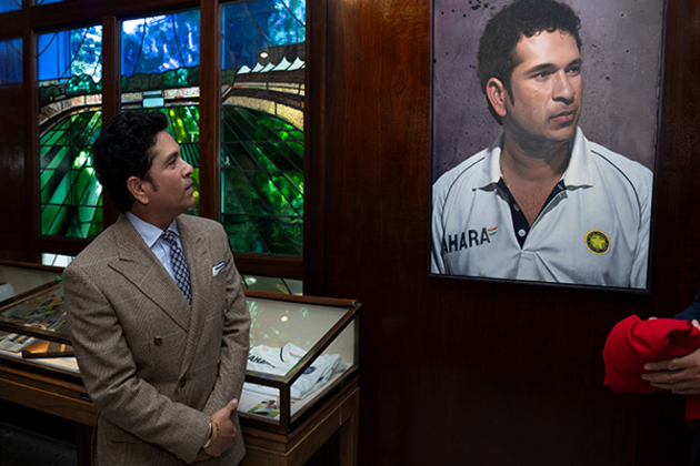 Sachin Tendulkar's portrait unveiled at MCC Museum at Lord's