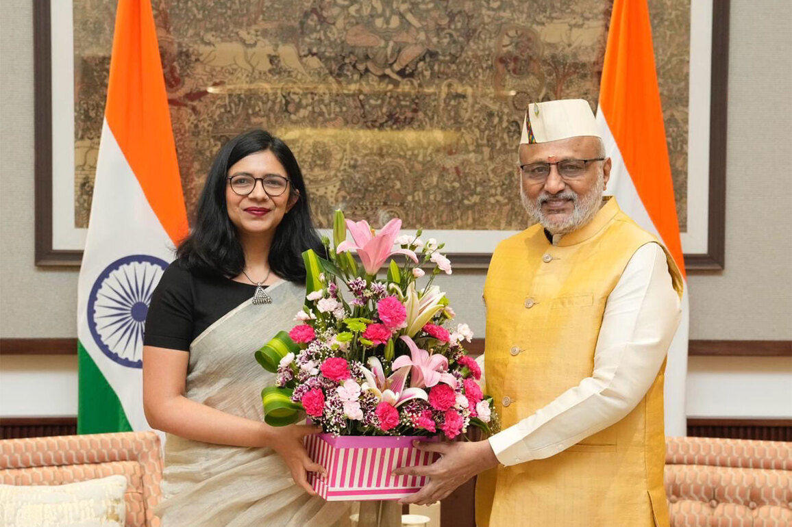 "His guidance serve as source of inspiration": BJP's Swati Maliwal meets Vice President CP Radhakrishnan