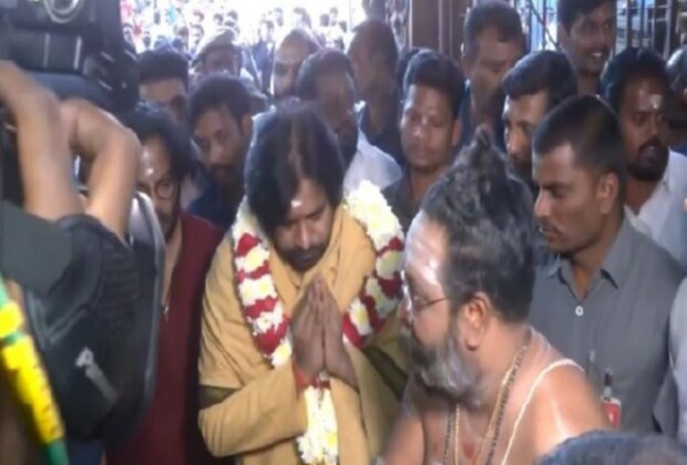 Andhra Pradesh Deputy CM Pawan Kalyan offers prayers at Palani Murugan temple in Madurai