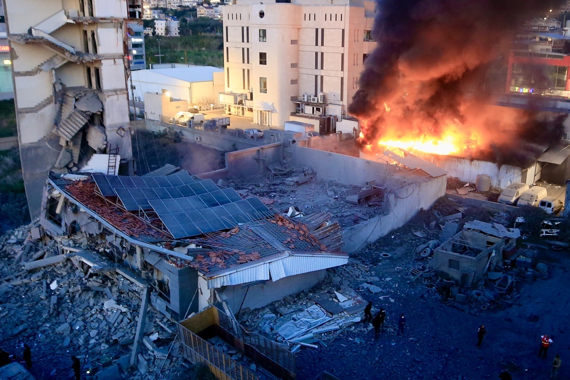 (SpotNews) LEBANON-SIDON-ISRAELI AIRSTRIKES-AFTERMATH