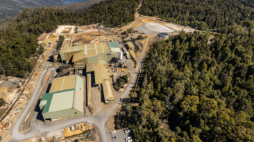 The Hellyer mine in northwest Tasmania.