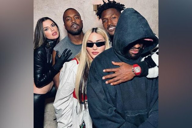 Madonna hangs out with Kanye West, Julia Fox